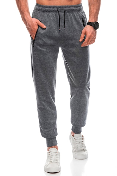 EDOTI Спортен панталон с памук и джобове с цип Мъже
