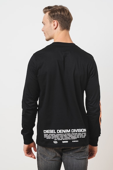 Diesel Памучна блуза с лого Мъже