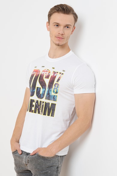 Diesel Памучна тениска с лого Мъже