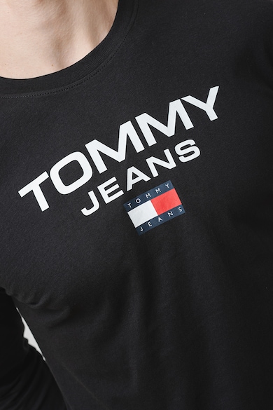 Tommy Jeans Блуза от органичен памук с контрастно лого Мъже