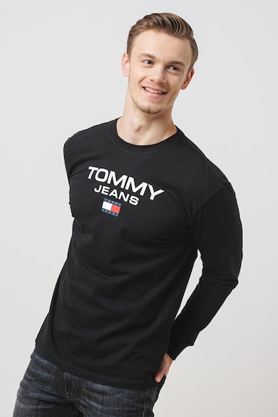 Tommy Jeans Organikuspamut felső kontrasztos logóval férfi