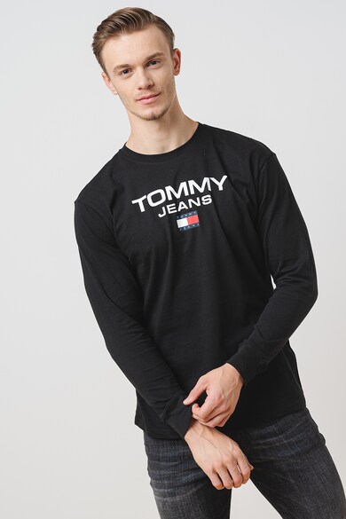 Tommy Jeans Organikuspamut felső kontrasztos logóval férfi