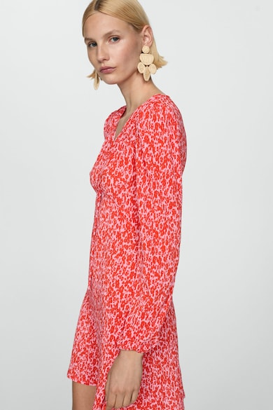 Mango Pom V-nyakú virágmintás ruha női