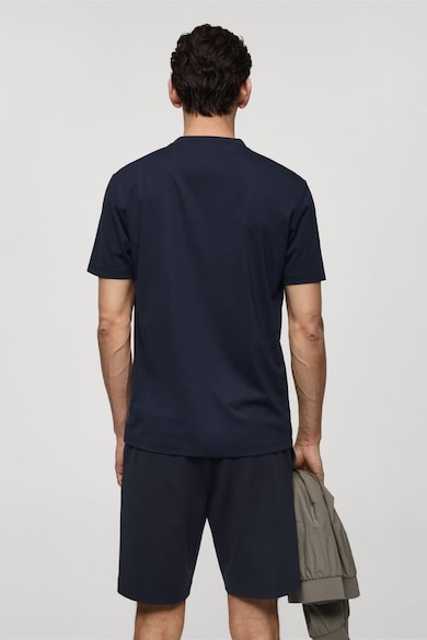 Mango Слим тениска Bergamo с пришит джоб на гърдите Мъже
