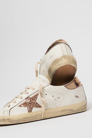 GOLDEN GOOSE Super Star Classic viseltes hatású bőrsneaker női