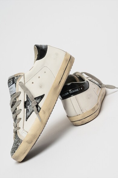 GOLDEN GOOSE Super Star Classic viseltes hatású bőrsneaker női