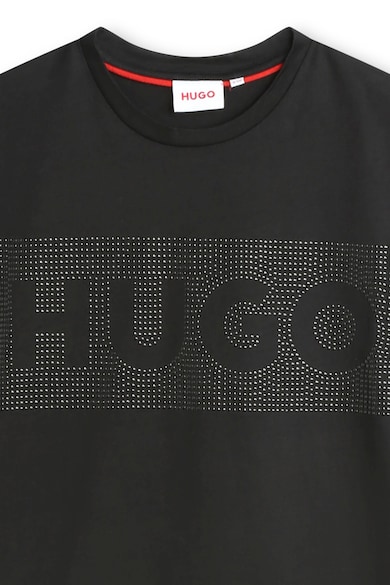 HUGO Rochie-tricou cu aplicatii cu strasuri Fete