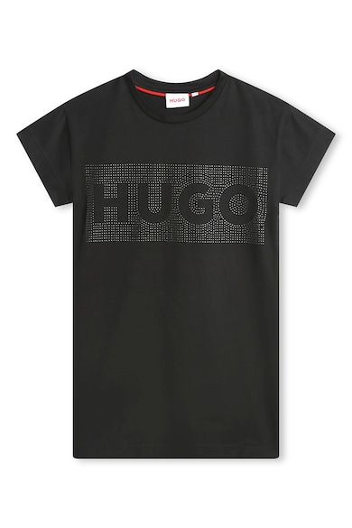 HUGO Рокля тип тениска с декоративни камъни Момичета