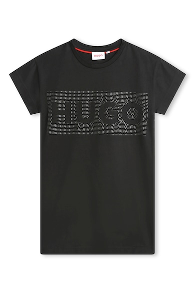 HUGO Rochie-tricou cu aplicatii cu strasuri Fete