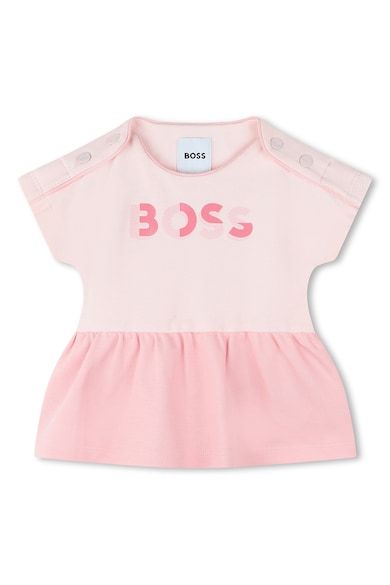 BOSS Kidswear Тениска с памук и клин Момичета