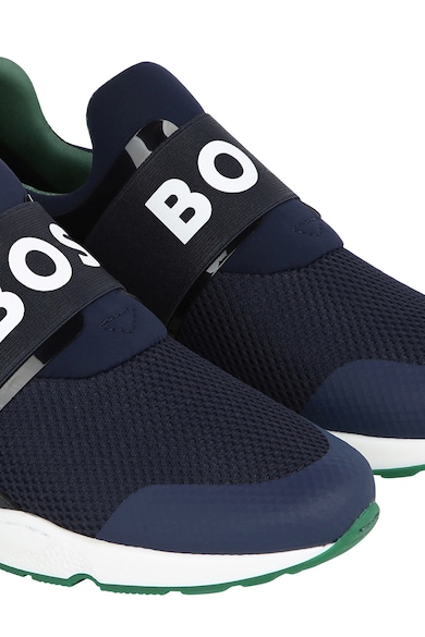 BOSS Kidswear Спортни обувки с лого и лесно обуване Момчета