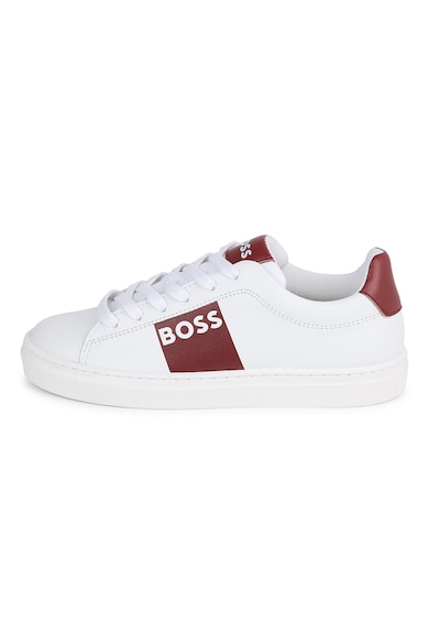 BOSS Kidswear Кожени спортни обувки с лого Момчета