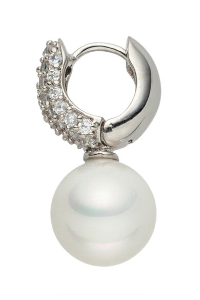 Clara Copenhagen Nova Pearls Copenhagen Сребристи обеци с бели перли Жени