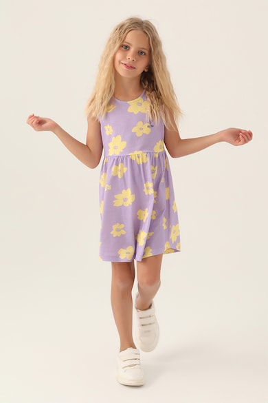 U.S. Polo Assn. Bővülő fazonú virágmintás ruha Lány