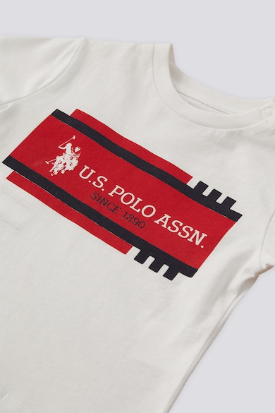 U.S. Polo Assn. Памучна тениска и къс панталон, 2 части Момчета