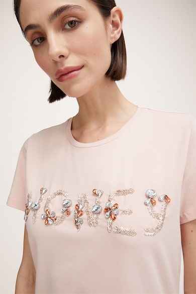 Motivi Pamuttartalmú póló strasszköves rátétekkel női