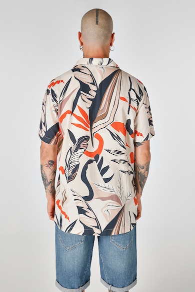 COLIN'S Риза с къси ръкави и тропическа шарка Мъже