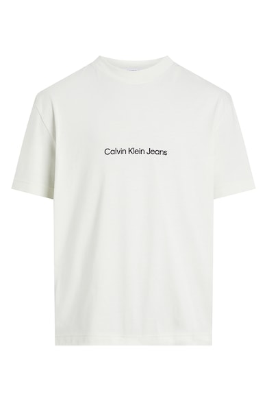 CALVIN KLEIN JEANS Тениска с лого и паднали ръкави Мъже