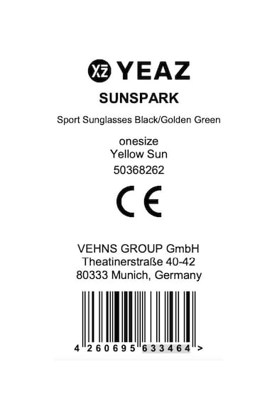 YEAZ Унисекс огледални слънчеви очила Sunspark Wrap Мъже