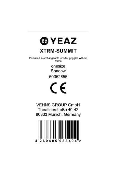YEAZ Унисекс сменяеми стъкла XTrm- Summit за ски и сноуборд маска Мъже