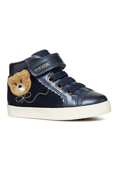 Pantofi sport high-cut cu insertii din piele intoarsa Kilwi - Maro nisip/Bleumarin