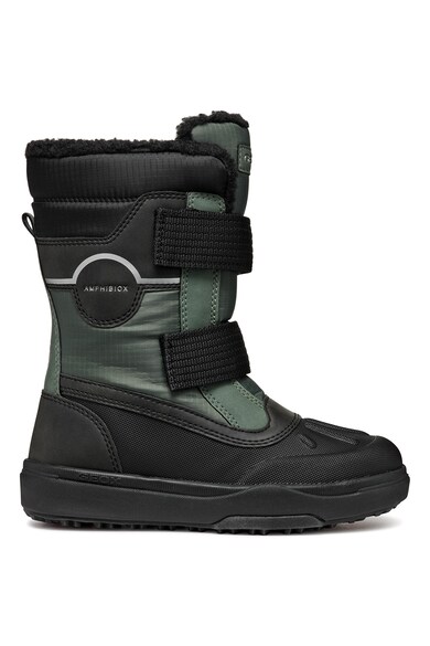 Cizme mid-calf de iarna impermeabile - Verde/Negru