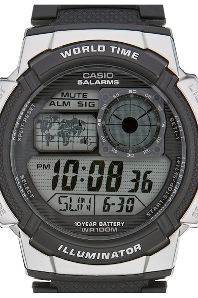 Casio Черен часовник с хронограф Мъже