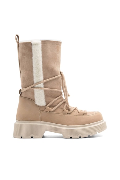 Botine dama - 590558813880838 - Piele ecologica - Bej