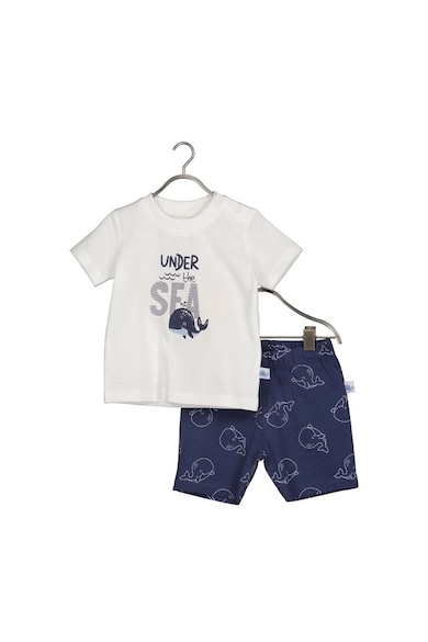 Compleu copii - 85792 - Bumbac - Bleumarin/Alb