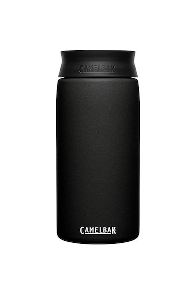 Bidon Hot Cap Travel Mug Insulated Stainless Steel - Negru - 600 ml