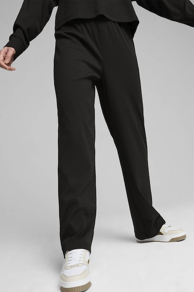 Pantaloni cu talie inalta si logo discret ESS Elevated Puma (681501-01 ...