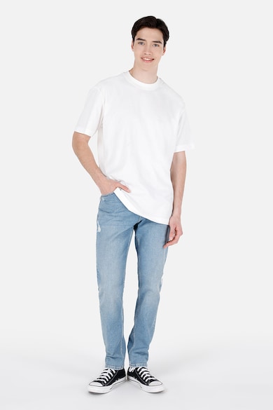 Blugi regular fit cu aspect decolorat Jack - Albastru pastel