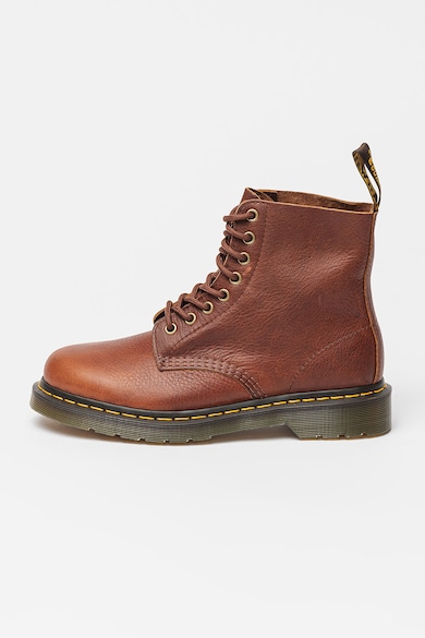 Ghete unisex de piele cu sireturi 1460 Pascal - Caramel