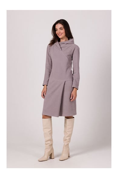 Rochie pulover pentru femei Evrailes B270 gri, Gri BeWear - Gri
