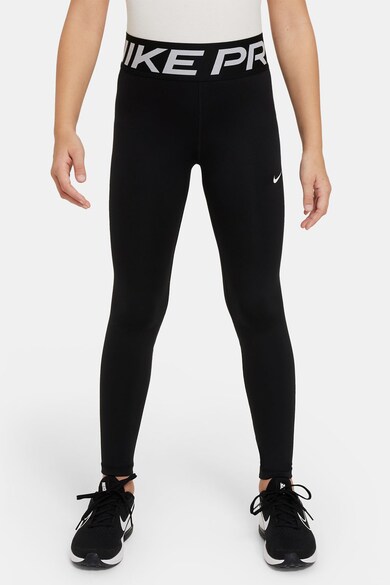 Colanti cu talie inalta si logo pentru antrenament Nike (FN9021-010 ...