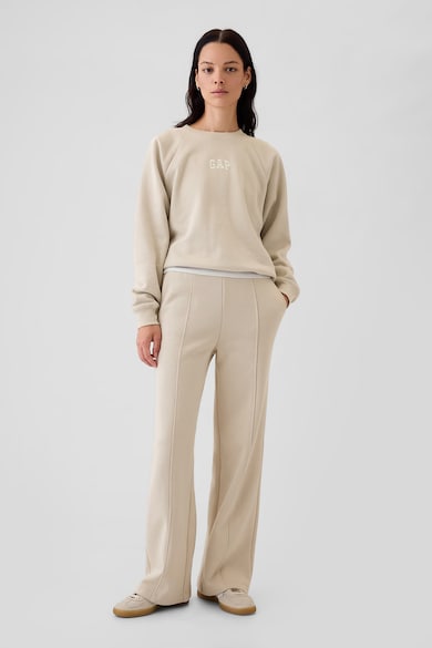 Bluza de trening lejera cu maneci raglan - Crem