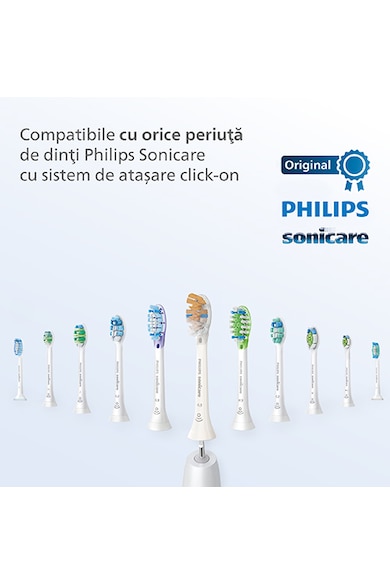 Philips Sonicare Periuta electrica sonica  ProtectiveClean HX6888/89, 62000 miscari/minut, 2 moduri de curatare, senzor presiune, functie BrushSync, 1 cap de periere, Alb/Albastru Femei