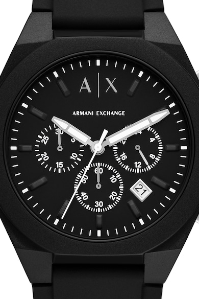 Ceas cronograf cu o curea din silicon ARMANI EXCHANGE (AX4161 ...