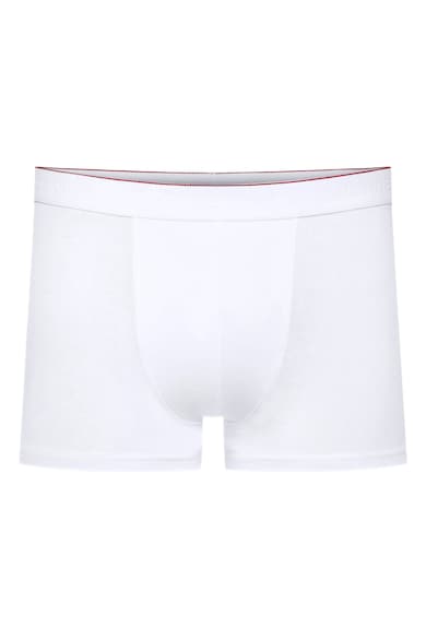 Boxeri barbati Burito - Bumbac/Elastan - Alb