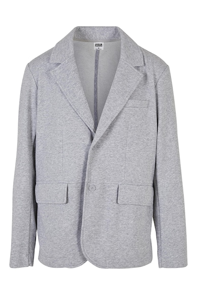 Sacou lejer cu revere decupate, Gri melange Urban Classics