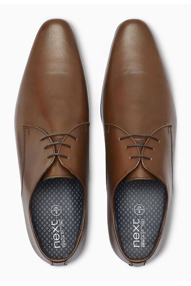 NEXT Кафяви кожени обувки Oxford Мъже