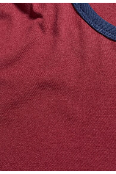 NEXT Вталена тениска в бордо с текстова щампа Мъже