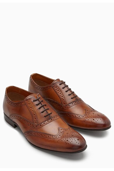 NEXT Pantofi Oxford Brogue de piele Barbati