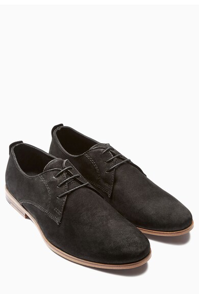 NEXT Pantofi Oxford negri de piele Barbati