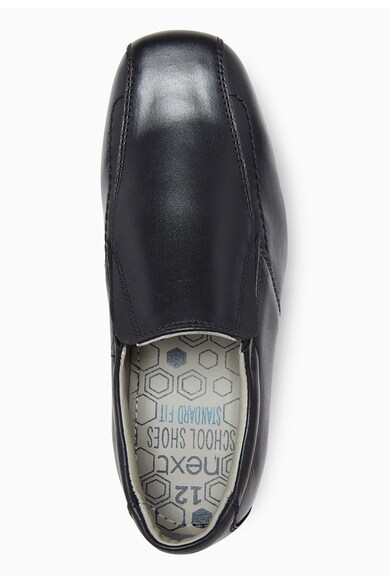 NEXT Pantofi loafer negri de piele Baieti