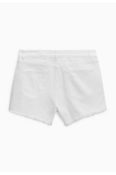 NEXT Pantaloni scurti albi din denim cu talie inalta Femei