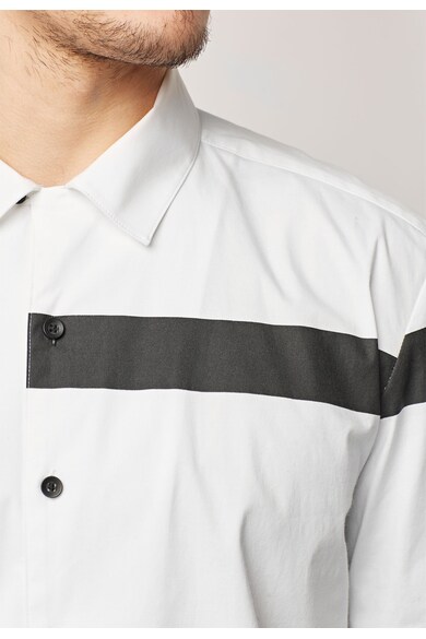 NEXT Риза в бяло и черно с фигурален дизайн Мъже