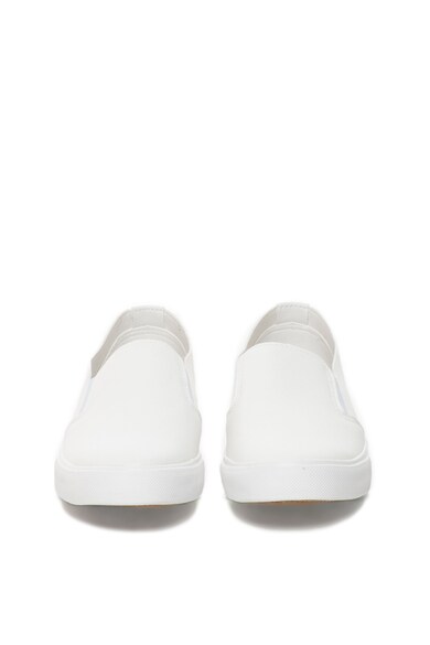 Big Star Pantofi slip-on albi de piele sintetica Femei