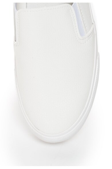 Big Star Pantofi slip-on albi de piele sintetica Femei