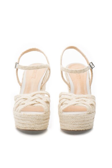 Schutz Sandale wedge tip espadrile bej Natural Femei